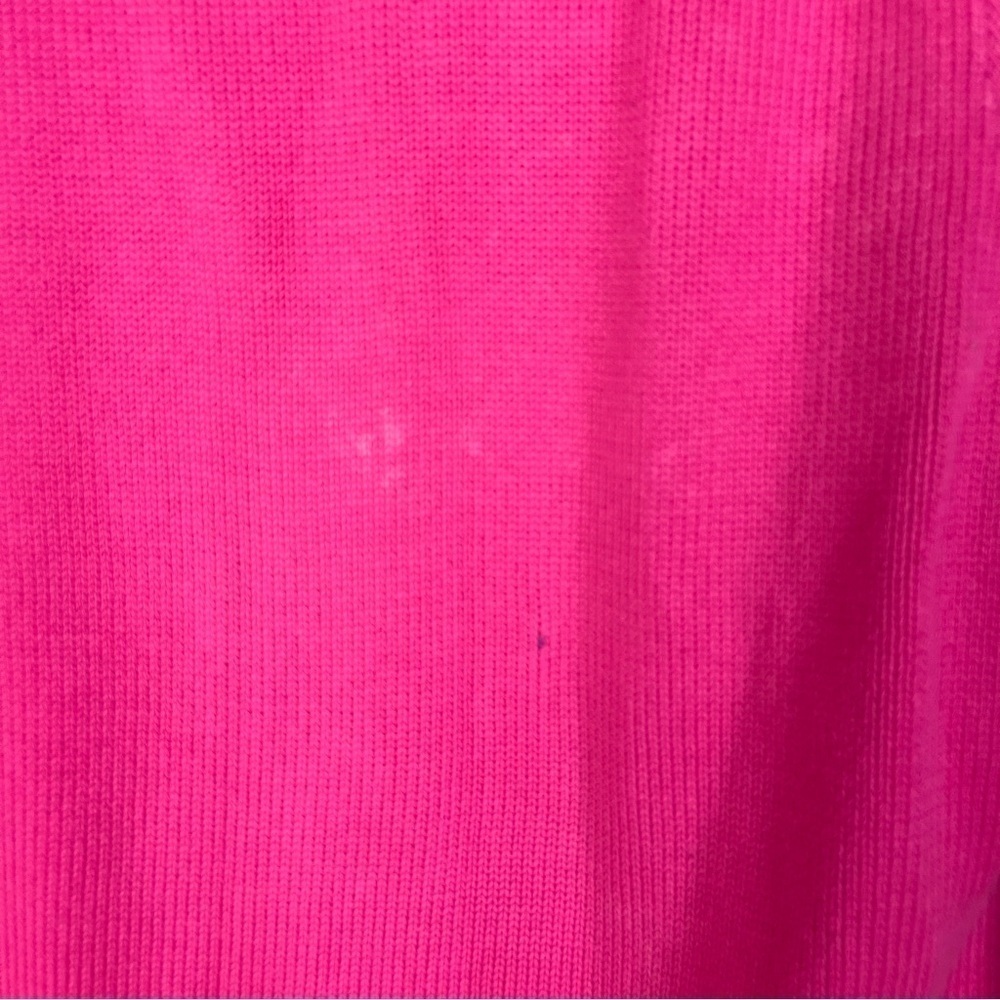 Ralph Lauren Sport Hot Pink Full Zip Tennis Sweater L - Picture 6 of 6